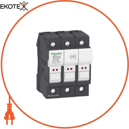 Schneider DFCC3V fuseholder 600v 30amp 3poles cc fuse