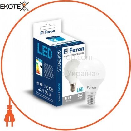 Feron 25673 светодиодная лампа feron lb-745 6w e14 6400k