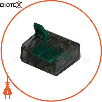 Клема з затискачем ENERGIO CMK-623 3отв. зелена / прозора, ENERGIO, 50862