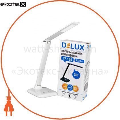 Delux 90008948 светильник светодиодный настольный delux tf-130 3000к/6000к 7вт белый