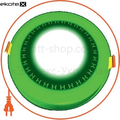 Ecostrum CDRR-A-6/3-греция зеленый downlight с подсветкой 6+3w встраиваемый круг, греция зеленый