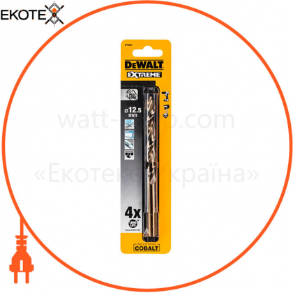 Свердло по металу EXTREME INDUSTRIAL COBALT DeWALT DT4967, DeWALT, DT4967