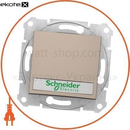 Sedna Вимикач 1 полюсний з 10A індикатором, без рамки титан, Schneider, SDN1600368