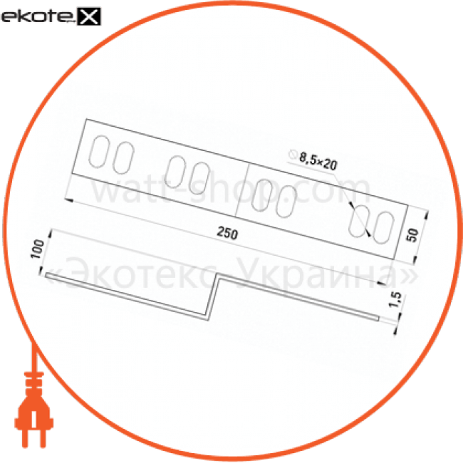 Enext 410-5P-R правосторонняя редукция легкая 100х50 мм