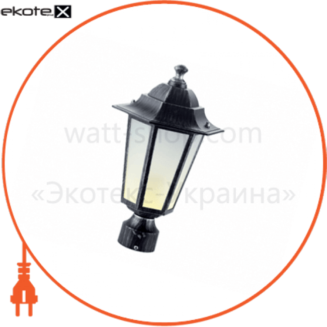 світильник садово-парковий PALACE A03 60Вт Е27 чорний-срібло, Delux, 10103966