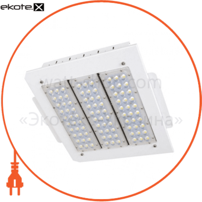 Horoz Electric 069-001-0110-010 светильник для азс led встроенный 110w 6400k 11000lm 100-240v ip65 310x350мм.