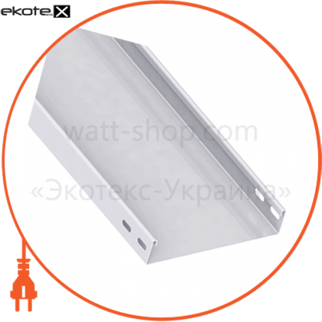 Лоток неперфорований 100х50, 3 м, товщ. 0,7 мм., Enext, A10-15A-07n