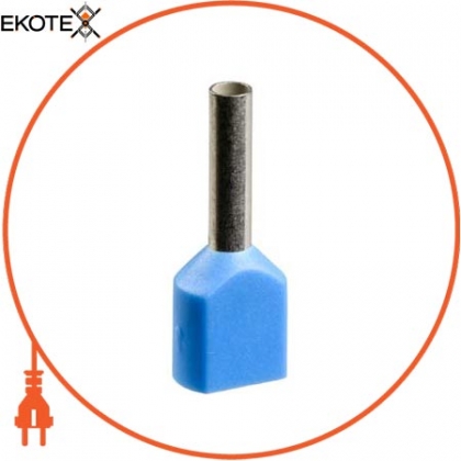 insulated double cable end medium size 0.75 mm? blue, Schneider, AZ5DE007