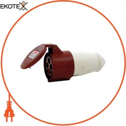 Силова розетка переносна e.socket.pro.4.32, 4п., 380В, 32А (224), Enext, p012020