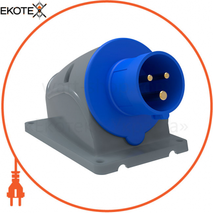Вилка стаціонарна ССІ-513 16А-6ч/200-250В 2P+PE IP44 MAGNUM IEK, IEK, PSN51-016-3