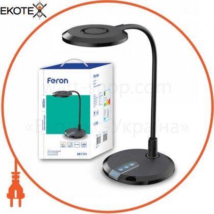 Feron 40074 настольный светодиодный светильник feron de1731 черный