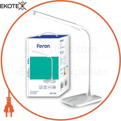 Feron 40077 настольный светодиодный светильник feron de1732 белый