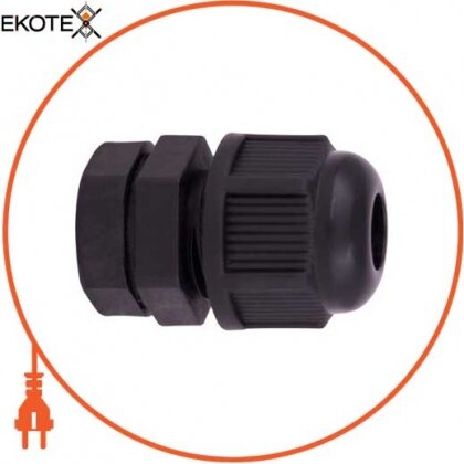 Кабельний ввід e.mg.stand.12, IP68, чорний, Enext, s067011