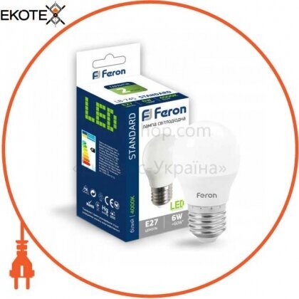 Feron 25675 светодиодная лампа feron lb-745 6w e27 4000k