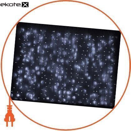 Delux 10008252 гирлянда внешняя delux curtain 912led 2x3m белый / белый ip44