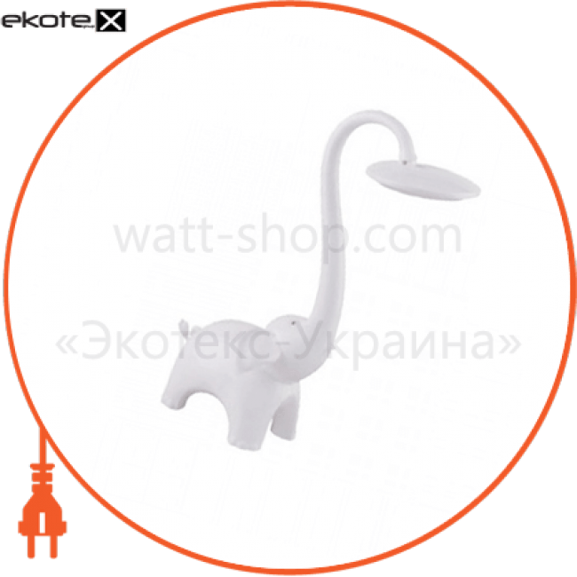 Настільна лампа LED 6W 3000-6000K 350Lm 100-240V слон білий, Horoz Electric, 049-027-0006-010