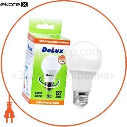 Delux 90005147 лампа светодиодная delux bl60 7вт 4100k е27 белый