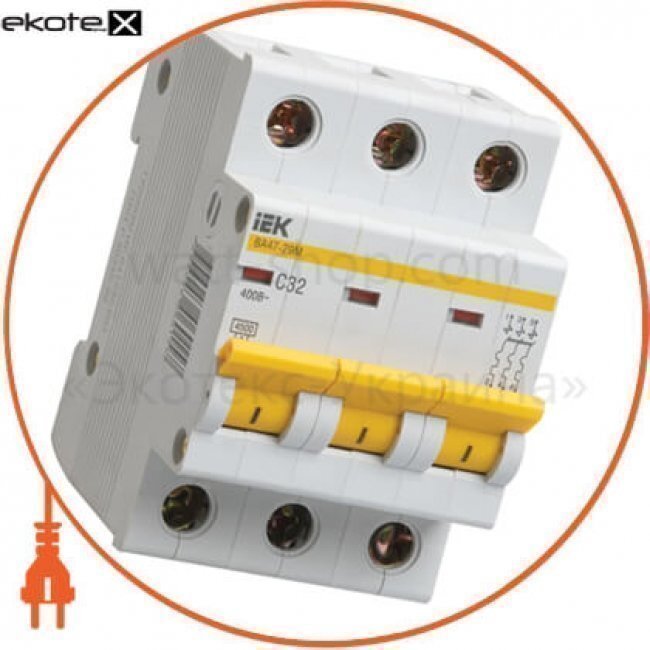 Авт. викл. ВА47-29М 3P 8A 4,5 кА х-ка C IEK, IEK, MVA21-3-008-C