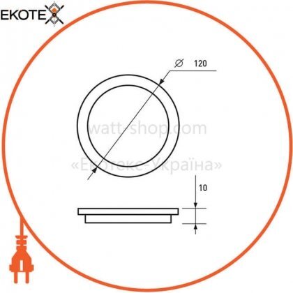 Світлодіодний EUROLAMP LED Світильник круглий точковий 6W 4000K(golden), Eurolamp, LED-DLR-6/4(golden)