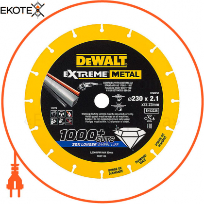 Диск алмазний DeWALT DT40255, DeWALT, DT40255