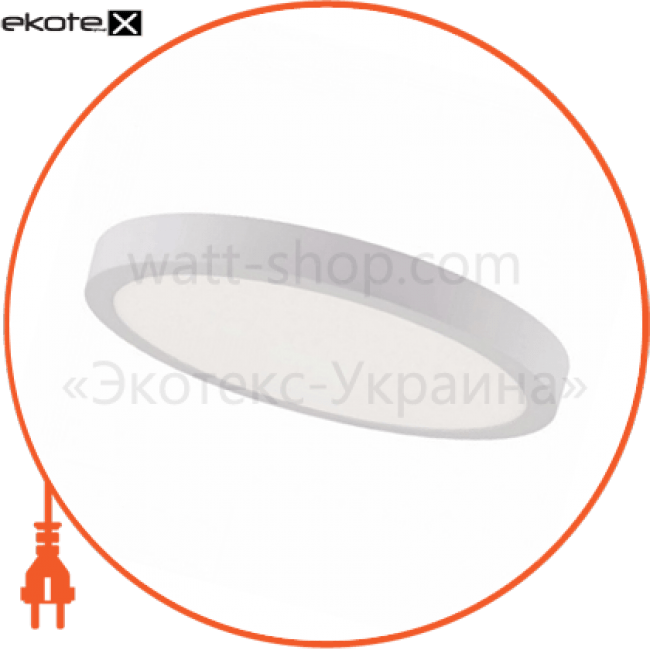 Horoz Electric 016-025-0032-010 светильник накладной led 32w 6000k 2240lm 165-260v d-400мм белый круг.