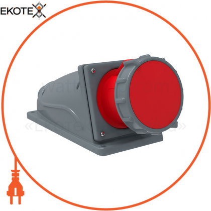 Розетка стаціонарна ССІ-134 63А-6ч/380-415В 3Р+РЕ IP67 MAGNUM IEK, IEK, PSN12-063-4