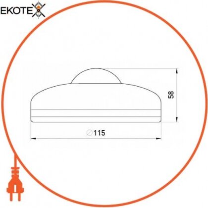 Enext s061001 датчик движения инфракрасный потолочный e.sensor.pir.07. белый (белый), 360°, ip20
