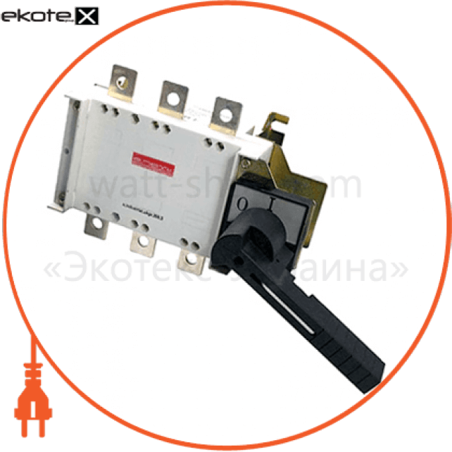Enext i0590012 выключатель-разъединитель нагрузки e.industrial.ukgz.250.3, 3р, 250а, с боковой рукояткой управления