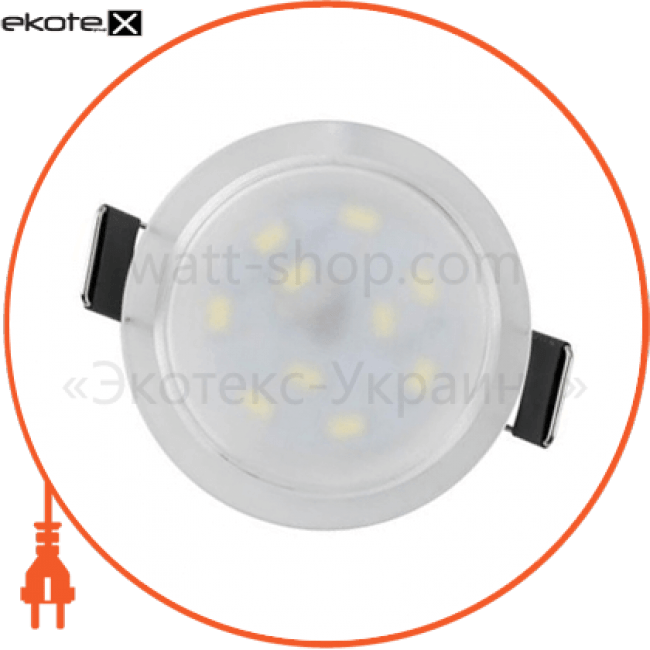 Horoz Electric 016-040-0005-030 светильник встраиваемый led 5w 4200k 400lm 85-265v d-62мм белый круг.