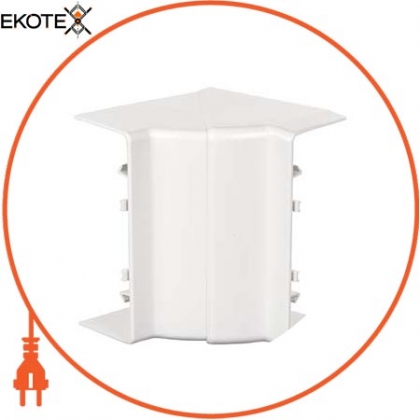 Тримач кабелю 45 - внутрішній кут - 140 x 55 mm - PC / ABS - polar white, Schneider, ISM10301P