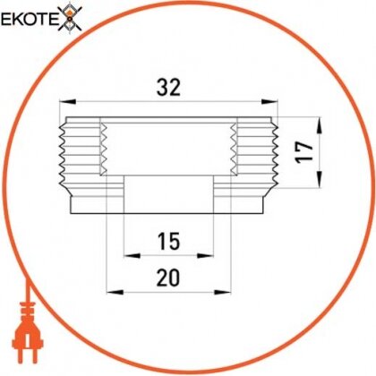 Enext i0410002 труба металлическая e.industrial.pipe.thread.1/2 с резьбой , 3.05 м