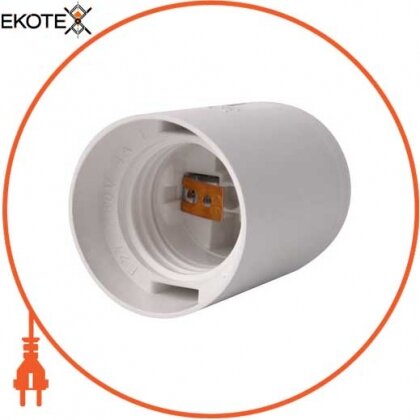 Enext s9100017 патрон пластиковый e.lamp socket.e27.pl.white, е27, белый
