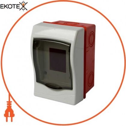 Enext s0290013 корпус пластиковый 2-модульный e.plbox.stand.w.02m, встраиваемый