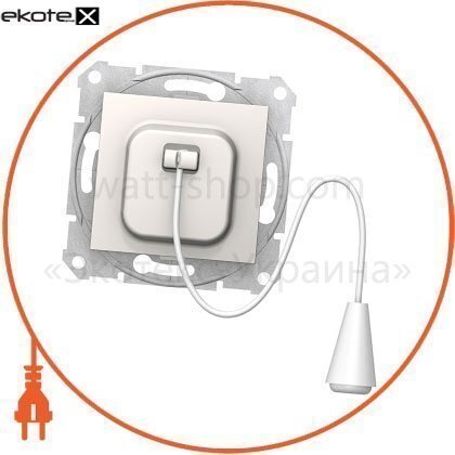 Sedna Кнопка 1полюсная з 10A проводом, без рамки кремовий, Schneider, SDN1200123