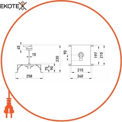 Поворотна рукоятка e.industrial.ukm.630-800.CS, Enext, i0060005