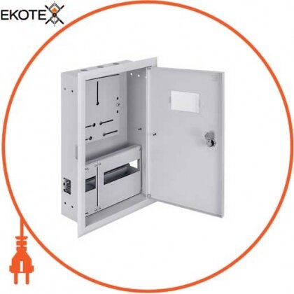 Корпус обліку металевий e.mbox.pro.w.f3.12z IP31 вбудовується під 3ф лічильник, 12 модулів з замком, Enext, s0100226