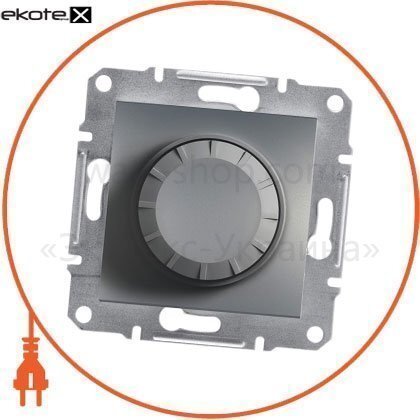 Світлорегулятор поворотний/600RL/двонаправлений/illuminated (MTN5133-0000+Led module), без рамки, сталевий, Schneider, EPH6500162