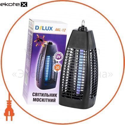 Delux 90008224 светильник для уничтожения насекомых akl-12 1х6вт g5