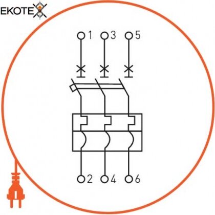 Enext i0660001 силовой автоматический выключатель e.industrial.ukm.100sl.63, 3р, 63а