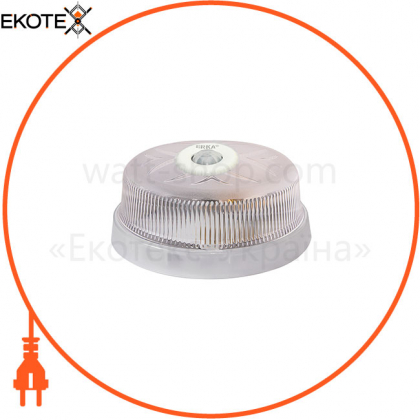 Світильник ERKA 1102D LED-P, настінно-стельовий з вбудованим і регульованим датчиком руху, 12 W, 6000K прозорий, IP 20, ERKA, 190119