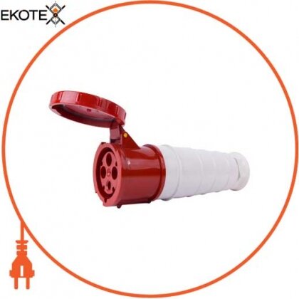 Силова розетка переносна e.socket.pro.4.125, 4п., 380В, IP 67, 125А (244), Enext, p012026