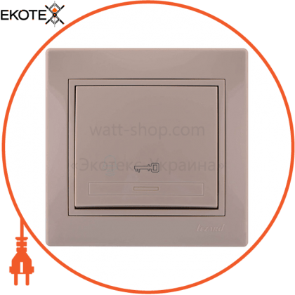 Кнопка дверного автомата 701-0303-104 Колір Крем / Крем 10АХ 250V~, Lezard, 701-0303-104