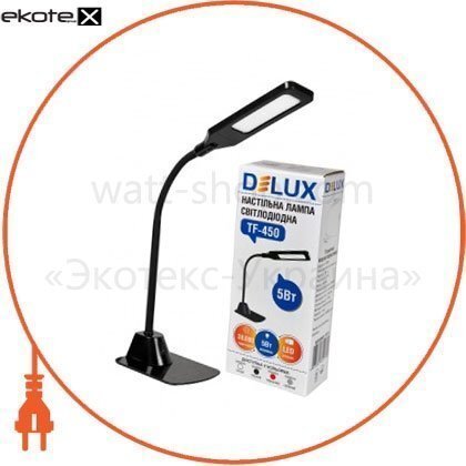 Delux 90008941 светильник светодиодный настольный delux tf-450 5вт 4000k черный