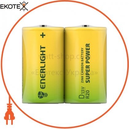 Enerlight 80200202 батарейка enerlight super power d fol 2