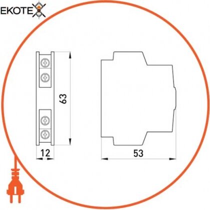 Enext i0140001 додатковий контакт e.industrial.au.11lr, 1no+1nc