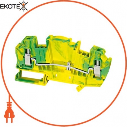 Schneider NSYTRV62TTPE linergy клеммн.блок с заземл. - 6мм? 1-уровн. 1x1 винт. - зелёный-жёлт.