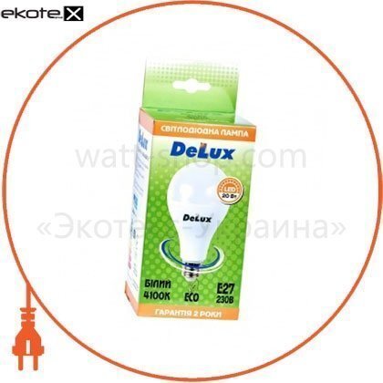 Delux 90008353 лампа светодиодная delux bl80 20вт 4100k е27 белый
