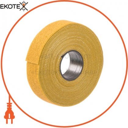 Хомут-липучка ХКл 20мм жовтий (5м/рол) IEK, IEK, UHL11-20-5M-K05
