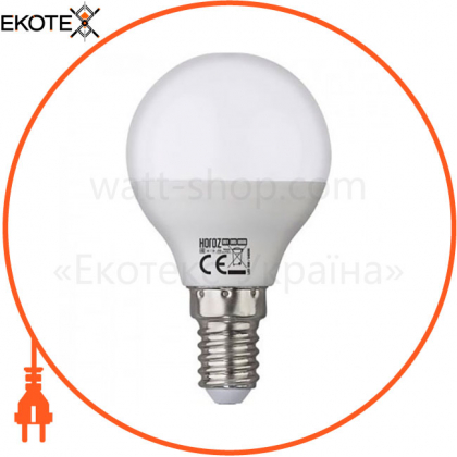Лампа шарик SMD LED 6W 6400K Е14 480Lm 175-250V