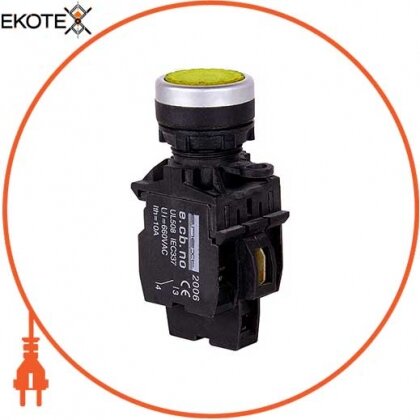 Кнопка-індикатор e.pb.la.stand.32.td.11.yellow, жовта, Enext, s010005
